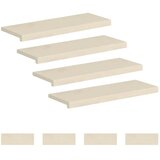  Stepenica 8 kom. 80 x 25 x 2 cm Bijela Čvrsto Hrastovo Drvo - Bijela 80 x 25 x 2 cm 8 | shoptok.hr