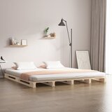  Krevet od paleta 180x200 cm masivna borovina 6FT veliki bračni Cijene