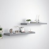 vidaXL plutajuće zidne police 2 kom sive 80 x 23,5 x 3,8 cm MDF Cijene