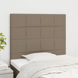 vidaXL Posteljno vzglavje 2 kosa taupe 90x5x78/88 cm blago Cene
