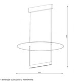  solea 30 visilica 30W 3000K crna/zlato | Eponuda.com