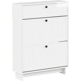  Ormar za cipele EDE 78 x 24 x 103 cm Konstruirano drvo - Bijela visokog sjaja | shoptok.hr