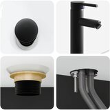  Zidni sudoper Crna 53 x 35 x 39 cm Konstruirano drvo | shoptok.hr