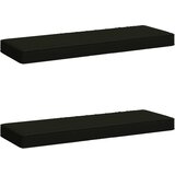 Jastučići za klupe - 2 dijela VUGHT 2 pcs 100% poliester Crna | shoptok.hr