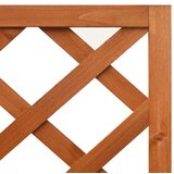 vidaXL kutna sadilica s rešetkom 40 x 40 x 150 cm od masivne jelovine | shoptok.hr