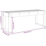  Vrtna klupa boja meda 110 x 38 x 45 cm od masivne borovine | Eponuda.ba