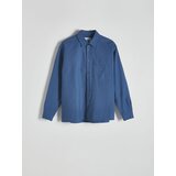 Reserved - Boxy fit košulja - steel blue | shoptok.hr
