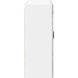  Zidni stakleni ormarić Lucca Betonska siva 80 x 31 x 80 cm | shoptok.hr