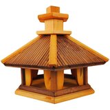  Drvena hranilica za ptice sa posudom za hranu | shoptok.hr