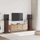 vidaXL Stojalo za zvočnike 2 kosa rjavi hrast 30x30x95 cm inž. les | Shoptok.si