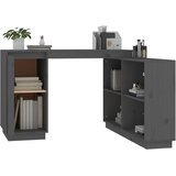  Radni stol sivi 110 x 50 x 75 cm od masivne borovine | shoptok.hr