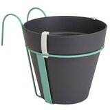 ELHO loft Urban Tegla za cvijeće (Vanjska dimenzija (ø x V): 20 x 19,8 cm, Plastika, Antracit, Držač) Cijene