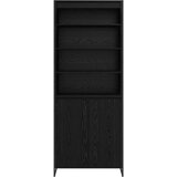  Visoki ormari Crni hrast 79 x 36 x 200 cm Konstruirano drvo | shoptok.hr