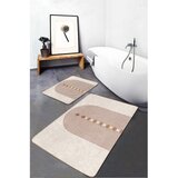 Mila Home Bež žametne kopalniške preproge v kompletu 2 ks 60x100 cm – | Shoptok.si