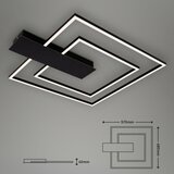 BRILONER 3545-015 - led prigušiva plafonska svetiljka nico LED/25W/230V crna | Eponuda.com