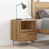 vidaXL Noćni ormarić Artisan hrast 40x35x50 cm izrađeno drvo | shoptok.hr