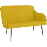 Klupa žuta 110 x 76 x 80 cm baršunasta | shoptok.hr