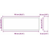  Ničica za tuš Bijelo 90 x 30 x 9,5 cm Nehrđajući čelik | shoptok.hr