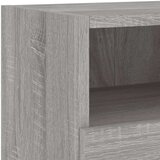  5-dijelni zidni TV elementi siva boja hrasta konstruirano drvo | shoptok.hr