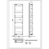Germania Antracitno siva omara za hodnik 50x195x18 cm Rotary – | Shoptok.si