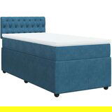 vidaXL Box spring krevet s madracem plavi 80 x 200 cm baršunasti | shoptok.hr