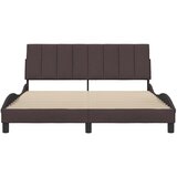  Okvir za krevet bez madraca Hanko tamnosmeđi 160x200 cm od tkanine | shoptok.hr