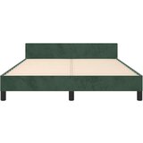  Posteljni okvir z vzglavjem temno zelen 140x200 cm žamet, (20906487) | Shoptok.si