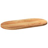 Stolna ploča svjetlosmeđa 120x60x4 cm ovalna masivna hrastovina | Eponuda.ba