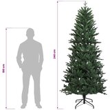  Umjetno božićno drvce s nogom 240 cm 300 LED lampica - Zelena 240 cm s LED svjetlima | shoptok.hr