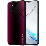 Cadorabo Case, združljiv s Samsung - Stripe Optics v Crimson Pink - Zaščitni pokrov iz silikona TPU in hrbta iz kaljenega stekla, (20578724) | Shoptok.si