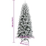  Umjetno božićno drvce sa snijegom 180 cm PVC i PE | shoptok.hr
