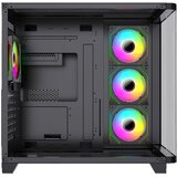 BIT FORCE CUBE ARGB-TGC-PWM4 Gaming Midi Tower ATX kućište bez napajanja, crno | shoptok.hr