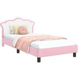  Otroški posteljni okvir z vznožjem Roza 90 x 200 cm PU, (5000104602) | Shoptok.si