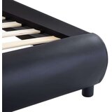  Posteljni okvir LED črno umetno usnje 160x200 cm | Shoptok.si