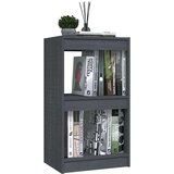 vidaXL Ormarić za knjige sivi 40 x 30 x 71,5 cm od masivne borovine | shoptok.hr