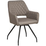 MID.YOU NASLANJAČ, les, kovina, tekstil črna, sivorjava | Shoptok.si