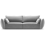 Mazzini Sofas Svetlo siva žametna sedežna garnitura 208 cm Vanda – | Shoptok.si