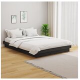  Za krevet od masivnog drva sivi 140 x 190 cm | shoptok.hr
