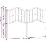  Kovinsko vzglavje belo 135 cm | Shoptok.si