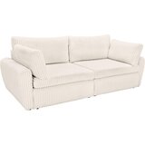 CARRYHOME ZOFA S POSTELJNO FUNKCIJO, bela tekstil | Shoptok.si