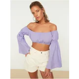 Trendyol Light Purple Short Blouse - Women