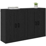  Kabinetski zidni 2 kom. Crni hrast 69,5 x 34 x 90 cm | shoptok.hr