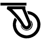 Proroll Elastično kolo na platiščih iz umetne mase, Ø x širina kolesa 200 x 50 mm, vrtljivo kolo | Shoptok.si