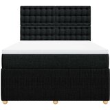  Krevet s oprugama i madracem crni 140 x 190 cm od tkanine | shoptok.hr