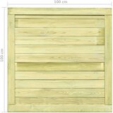  Vrata od impregnirane borovine 100 x 100 cm | shoptok.hr