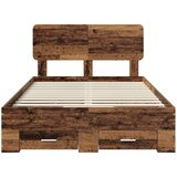  Okvir za krevet Staro drvo 120 x 190 cm Konstruirano drvo | shoptok.hr