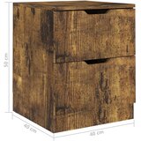  Noćni ormarići 2 kom boja dimljenog hrasta 40x40x50 cm drveni | shoptok.hr