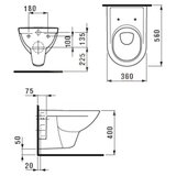 Laufen H8209500000001 Pro viseča WC školjka | Shoptok.si