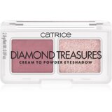 Catrice Diamond Treasures duo senčila za oči odtenek 020 Fairy Dust 2.8 g u