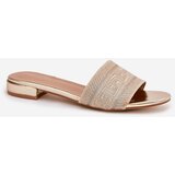 Boto Ladies Flat Sandals Golden Fexxy | Shoptok.si